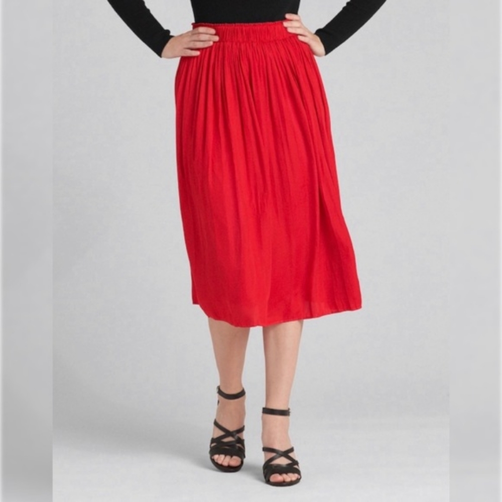 Gap sz XL pleated skirt with elastic waist